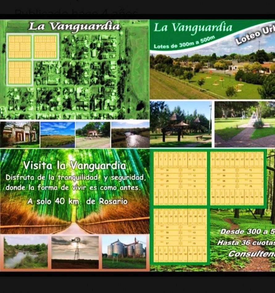 TERRENOS 500 M2 LA VANGUARDIA SE ACEPTA VEHICULO SE ESCUCHAN OFERTAS